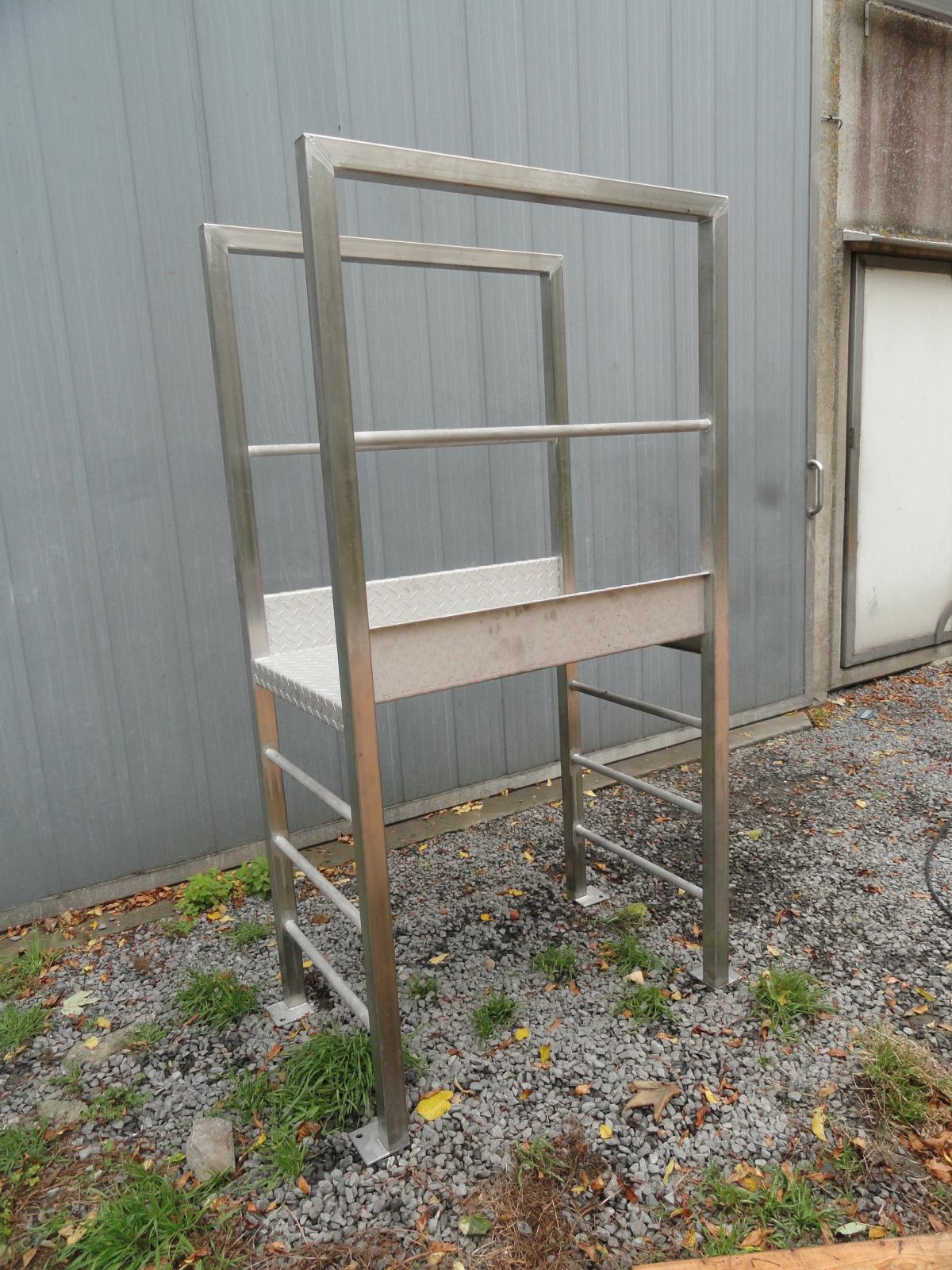 Trappen en platformen - Overstap productielijn - Inox