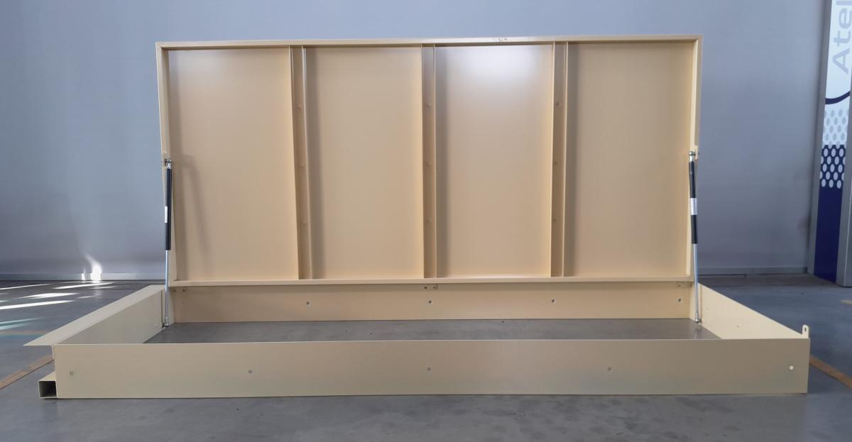 0033487 Vloerluik - Effen plaat - Inox gelakt - Manueel - Binnen