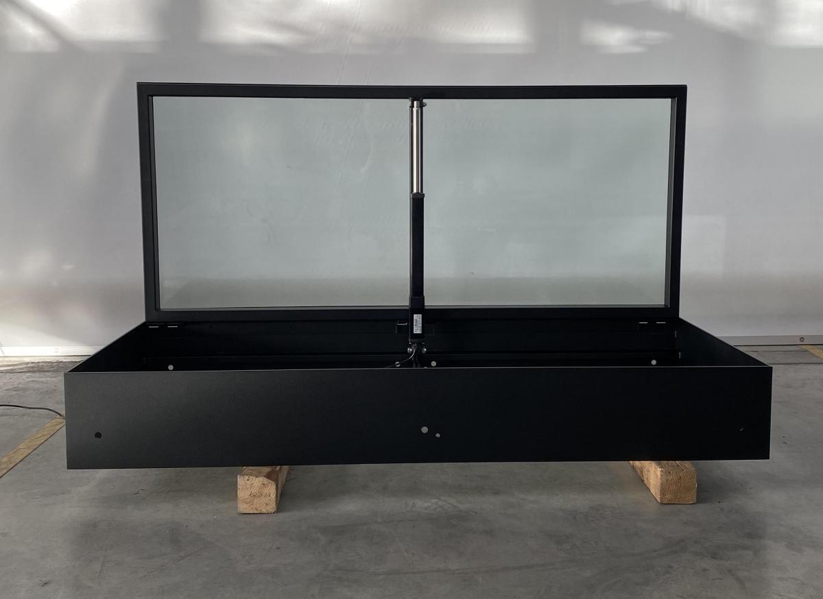 0036031 Kelderluik - Glas - Inox gelakt - Elektrisch - Binnen