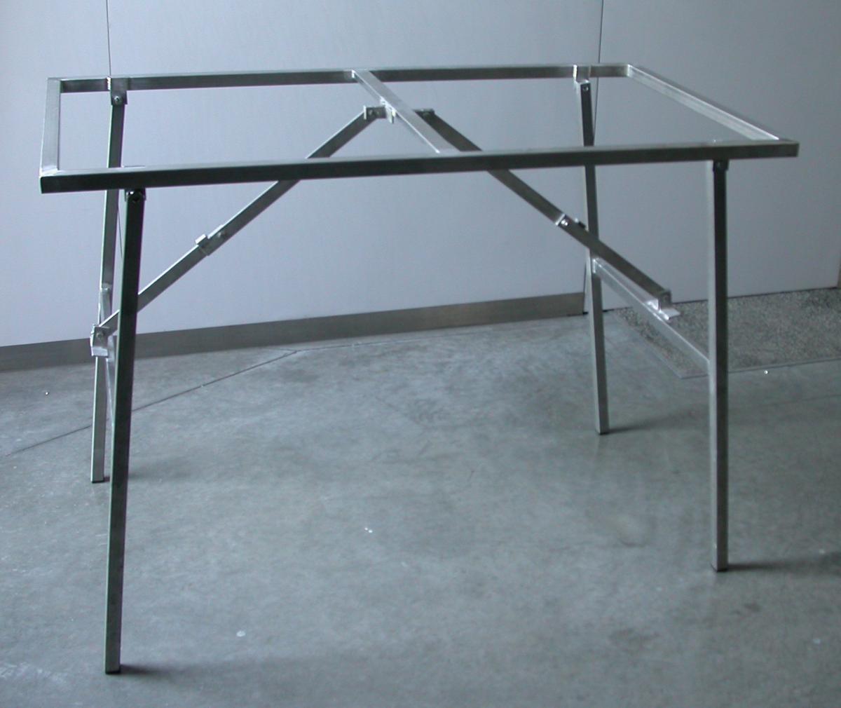 Tafels en onderstellen - Onderstel plooitafel - Inox
