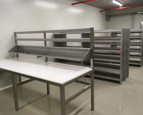 Industrie - Werktafel - Haken - Lekbak - Inox - Erthalon