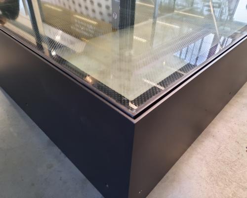 0033464 Kelderluik - Glas - Inox gelakt - Manueel - Binnen - Anti-slip