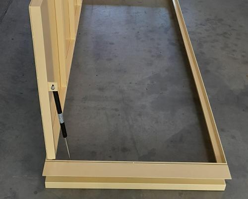 0033487 Vloerluik - Effen plaat - Inox gelakt - Manueel - Binnen