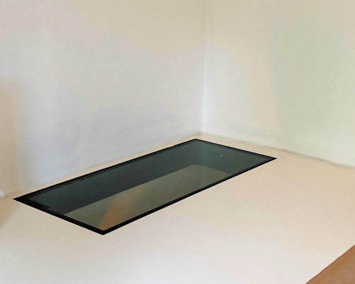 0033762 Kelderluik - Glas - Inox gelakt - Manueel - Binnen