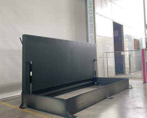 0036571 Kelderluik - Effen plaat - Inox gelakt - Manueel - Binnen - Isolatie