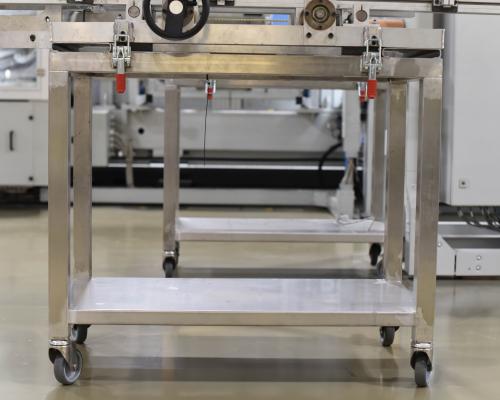 Industrie - Chassis - Onderstel machine - Wielen - Inox