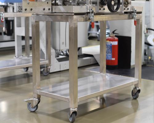 Industrie - Chassis - Onderstel machine - Wielen - Inox