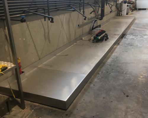 0032160 Landbouw - Lekbak - Inox